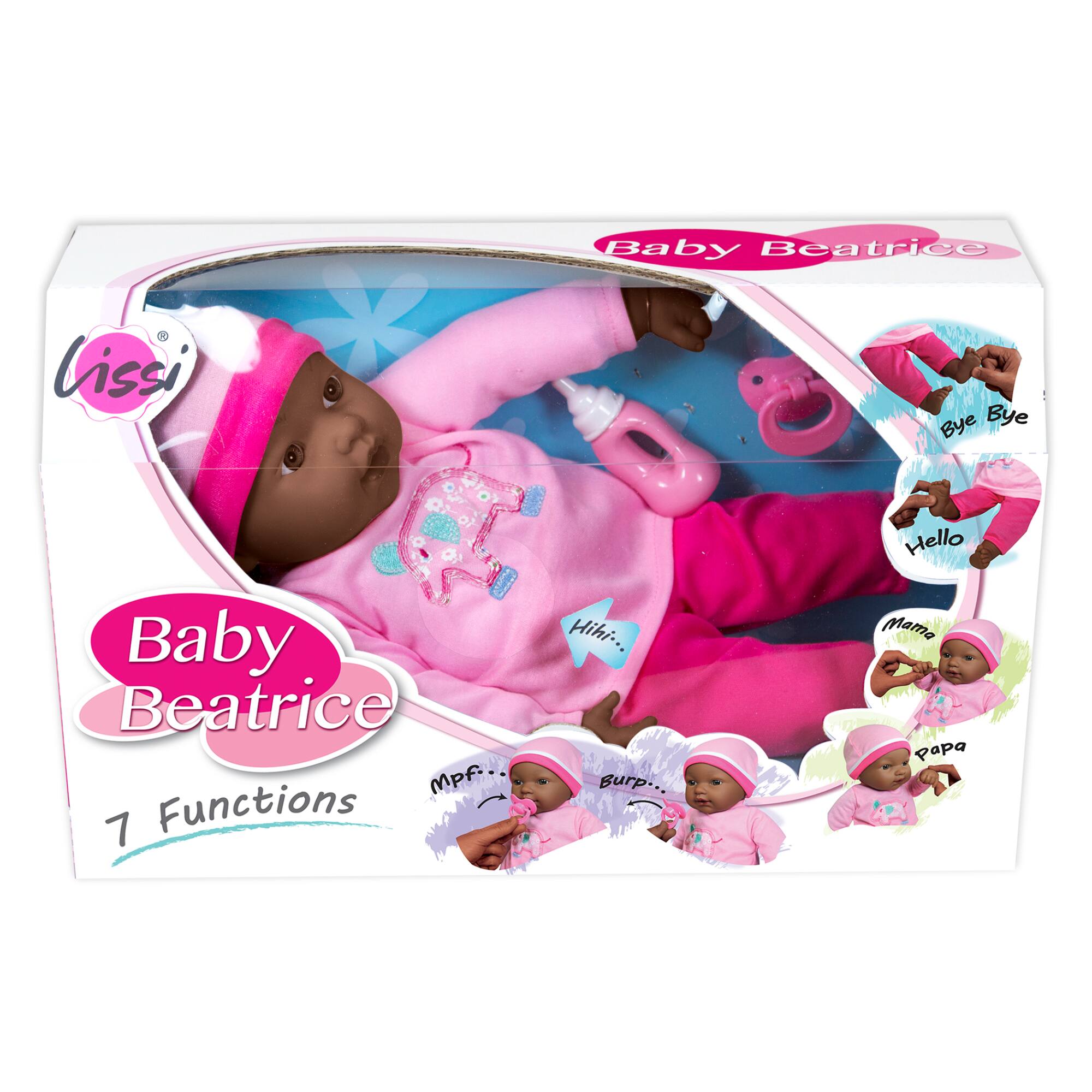 Lissi Baby Beatrice 16" Interactive Baby Doll with 7 Functions